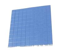 VANZACK Coussin Thermique en Silicone Bleu 100pcs 10x10x0,1mm Doux et Découpable pour Dissipateur Thermique CPU SSD IC Élevée et Résistance de 40°c à 220°c