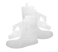 VANZACK Couvre-Chaussures Imperméables en PVC Épais Antidérapantes Taille 36/37 Lot de 2 Paires Protection Pluie et Boue pour Adultes pour Randonnée et Voyage Faciles à Ranger