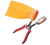 VANZACK Cueille-poivrons Portatif Outil De Récolte Multifonction Râteau à Baies Cueille-myrtilles Perche à Fruits Ramasseur De Fruits Lames Remplaçables Outil De Préhension pour Jardin