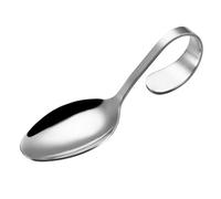 VANZACK Cuillère Acier Inoxydable à Manche Incurvé Finition Miroir Résistante et Confortable Cuillère de Service pour Buffet et Événements Élégants