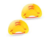 VANZACK de Natation PP Jaune pour Adultes et Garçon Fille Plaquettes Palmées Ergonomiques avec Sangle Ajustable Accessoire Piscine pour Technique et Endurance