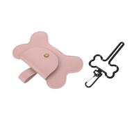 VANZACK De Promenade pour Chien De Caca Déchets Pièce Jointe Laisse Chiens De Marche Titulaires Chienchien des Promenades Copain avec à Crottes De Chien Marcher Cuir Rose