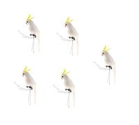 VANZACK Décor De Jungle 5 Pièces perroquet simulé modèle de perroquet réaliste des peluches ornement décor modèles de perroquets modèle d'oiseau Extérieur animal la plume accessoires 35c