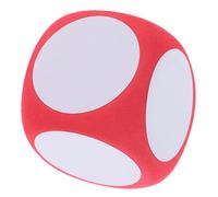 VANZACK Dés en Mousse Vierges 6 Cm pour Écrire, Cube Mousse Effaçable à Sec, Couleur Rouge Vif, Jeu Éducatif Garçon Et Filles, Activités Créatives Scolaires,