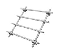 VANZACK Dessous de Plat INOX Antidérapant avec Caoutchouc pour Protection de Table et Plan de Travail la Chaleur des Casseroles et Poêles