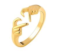 VANZACK Doigt Ouvert de Cœur Ajustable Amour et Engagement pour Couples pour Toutes Occasions