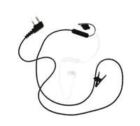 VANZACK Écouteur Fil à Tube Acoustique -Radiation avec Clip Transparent Écouteur Tour Oreille Souple Microphone pour Bidirectionnelle