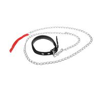 VANZACK Ensemble De 2 Pièces Collier pour Animaux de Compagnie Laisse clé chaîne de Chien chaîne pour Animaux de Compagnie Collier Chiot Collier pour Chiot Collier de Chien Rouge