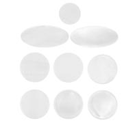 VANZACK Ensemble de 9 Boutons de Clés de Saxophone en Coquille Blanche, Accessoires de Remplacement pour Saxophones Alto, Ténor et Soprano, Outil Supplémentaire pour Améliorations