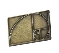 VANZACK Épingle à Forme de Rectangle Badge Géométrique pour Enseignants et de Mathématiques Créatif et Rétro pour Amateurs de Stem