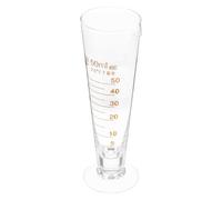 VANZACK Éprouvette Graduée avec Bec Verseur Stable en Verre 50ml Résistante Haute Température Précision Fiable Cuisine et Pâtisserie