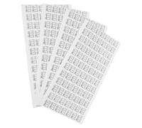VANZACK Étiquette Autocollante de Pointure de Chaussures Étiquette Adhésive pour Pointures de Chaussures, 4 Feuilles, Papier Blanc, Forte Adhérence, Auto-adhésive, 36, 37, 38, 39