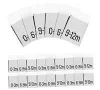 VANZACK Étiquettes Mensuelles Pour Vêtements Bébé 3-12 Mois, Étiquettes à Coudre Polyester, 300 Pièces, Pour -né Fille Ou Garçon, Gestion Garde-robe Bébé, Lot Complet