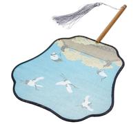 VANZACK Eventail Main Décoratif Style Chinois Traditionnel Ventilateur Portable pour Danse et Spectacle Design Vintage Unique Matériaux Durables et Confortables Accessoire Rétro pour