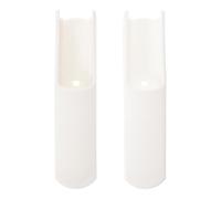 VANZACK Extension de Pieds de Chaise Haute Bébé Blanc, Coussins de Sécurité Antidérapants Amovibles, Protections de Sol Universelles pour Chaise D’garçon et Filles, Accessoires Légers