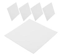 VANZACK Feuille réfractaire carrée 20 pièces 10x10cm mousse isolante blanche support poterie pour techniques de glaçage et cuisson de créations en céramique