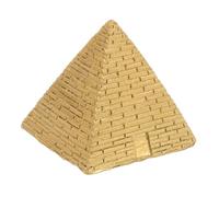 VANZACK Figurine Pyramide Égyptienne Résine Dorée Décoration Élégante pour Maison et Bureau Ornement Miniature Égypte Ancienne Art Décoratif pour Micro-Paysage