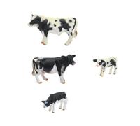 VANZACK Figurine Vache Réaliste Décorative et Animal de Ferme pour Garçon Fille Modèle Imitation Vache pour Jeu et Décoration Bureau Maison