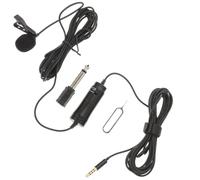 VANZACK Filaire pour Enregistrement Audio Microphone Omnidirectionnel Haute Sensibilité Compatible PC Smartphone et Tablette Streaming Live et Interviews