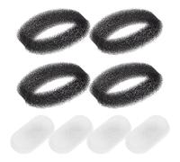 VANZACK Filtre de Rechange pour Fontaine à Eau Animaux, Compatible 2l et 3,2l, INOX, Lot de 8 Set de Set de Pièces, Cartouche Filtrante pour Distributeur Eau Chat et Chien, Purification