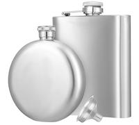 VANZACK Flasque à Hanche Acier Inoxydable avec Entonnoir Portable pour Liqueurs Hommes Femmes Plein Air