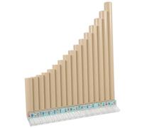 VANZACK Flûte de Pan C pour Débutants Instrument Musical Résine Tuyaux Blanc Facile à Jouer pour Garçon Fille et Étudiants Sens Du Rythme et Confiance Soi