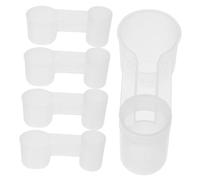 VANZACK Fontaine À Eau en Plastique pour Animaux De Compagnie Déflecteur Deau pour Oiseaux Double Port Abreuvoir pour Perroquets Et Pigeons