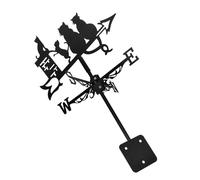 VANZACK Girouette Vintage en Métal Noir en Forme De Chat Montage sur Toit pour Décoration Extérieure De Jardin
