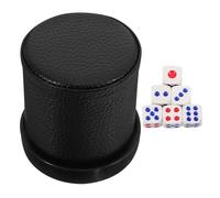 VANZACK Gobelet à Dés avec Base, Plastique Robuste, Motif Égyptien, Taille Standard, Accessoire de Jeu de Société pour Fêtes et Karaoké, Gobelet à Dés Utile et Porte-dés Professionnel,