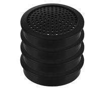 VANZACK Grilles de Haut-parleurs 4pcs Noires en Plastique, Cache-Haut-Parleur Rond pour Tweeter, Petite Protection pour Haut-Parleur, Système Audio de Voiture