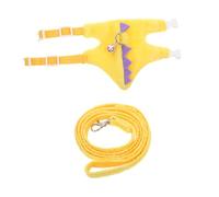 VANZACK Harnais Dinosaure pour Animaux de Compagnie Laisse Anti-Fuite pour et Cochon d'Inde Gilet Pratique pour Promenade en Extérieur Taille Petite Couleur Verte