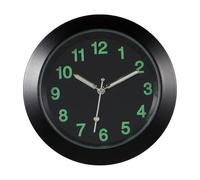 VANZACK Horloge de Tableau de Bord de Voiture, Horloge à Quartz Lumineuse, Mini- de Grille D'aération pour Décoration Intérieure Automobile, Noire