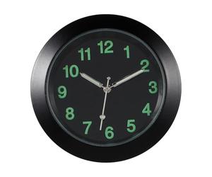 VANZACK Horloge de Tableau de Bord de Voiture, Horloge à Quartz Lumineuse, Mini- de Grille D'aération pour Décoration Intérieure Automobile, Noire