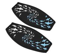 VANZACK Housses de Sangle de Masque de Plongée Double Couche Lot de 2 en Néoprène Noir Protection Cheveux et Anti-Irritation pour Adultes et Adolescents en Piscine et Lac
