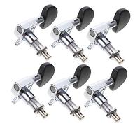 VANZACK Jeu de Chevilles Guitare Noir Accessoire pour Folk et Électrique Durable et pour Remplacement des Mécaniques