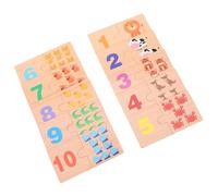 VANZACK Jeu de Comptage pour Apprendre Les Jouet Mathématique Montessori Bloc de Construction de Jouet Portable pour Garçon Fille pour Petite Enfance