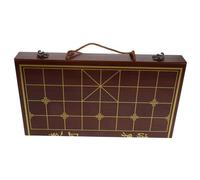 VANZACK Jeu Échecs Chinois Xiangqi Bois Naturel Portable avec Boîte Rangement et Plateau Ensemble Éducatif Compact pour Adultes et