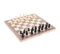 VANZACK Jeu Échecs Pliable Bois Portable et Stable pour Garçons et Filles Échiquier International Pratique Intérieur Extérieur