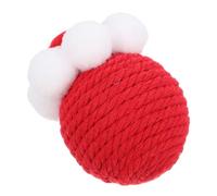 VANZACK Jouets pour Chat en Sisal Jouet Interactif à Gratter Jouet Sonore pour Chat Jouet pour Chat en Fil Rouge Amusant Poursuivant pour Chaton