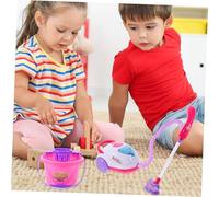 VANZACK Kit Aspirateur Garçon Fille sans Batterie de Jeu de Rôle Ménage avec Balai et Seau Imitation pour Développer Habileté Manuelle Communication Interactive Couleur