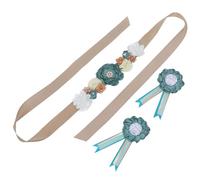 VANZACK Kit de Décoration pour Shower de Corsage et Écharpe Future Maman Accessoires pour Futurs Parents Cadeaux Souvenirs Ceinture de Maternité