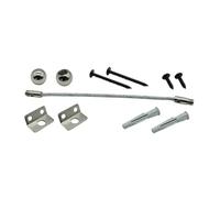 VANZACK Kit de Fixation Anti-basculement pour Meubles, Connecteur de Sécurité en Acier Inoxydable Argenté, 1 Set Garçon et Filles pour Armoire et Meuble Tv