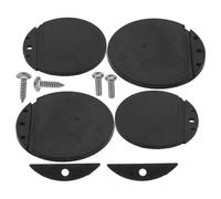 VANZACK Kit de Réparation de Clapets de Vidange en Caoutchouc Noir 4 Pièces Clapets Étanches Résistants aux UV pour Bateau et Yacht Diamètres 157 et 187 Accessoires Nautiques pour