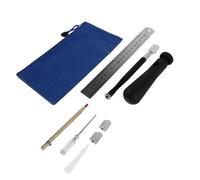 VANZACK Kit D'outils de Coupe de Verre Professionnel Style Crayon Poignée Ergonomique Lame de Rechange, Portable pour Travail du Verre et Carrelage