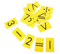 VANZACK Kit D'outils Pédagogiques Autocollants Magnétiques pour Opérations Mathématiques en Caoutchouc Jaune et Apprentissage à Domicile pour Démonstrations en Laboratoire