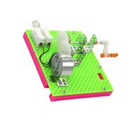 VANZACK Kit Éducatif Générateur Manuel DIY pour Garçon Fille Scientifique à Manivelle Expérience Électricité et Apprentissage Pratique pour Élèves