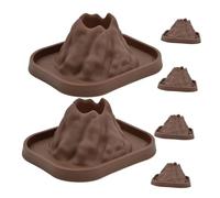 VANZACK Kit Scientifique 6 Pièces pour Modèle de Petit Volcan en Plastique Look Réaliste, pour Expériences Éruptions Volcaniques et Création DIY