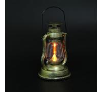 VANZACK Lanterne Vintage Rechargeable Compacte, Lampe Rétro Décorative pour Chambre et Extérieur, Lumière Portative Créative pour Soirées et Veilleuse