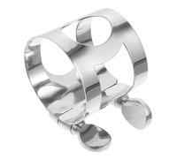 VANZACK Ligature Métal pour Saxophone Alto Attache Embouchure Résistante et Facile à Installer Accessoire Professionnel Améliore la Clarté Du Compatible Saxophone Alto E