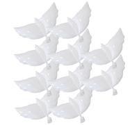 VANZACK Lot de 10 Ballons à Motif de Colombe Blancs en Film Aluminium, Grosse Taille, Décorations de Mariage et Fêtes en Extérieur, Ballons Commémoratifs et Décoratifs pour Jardin